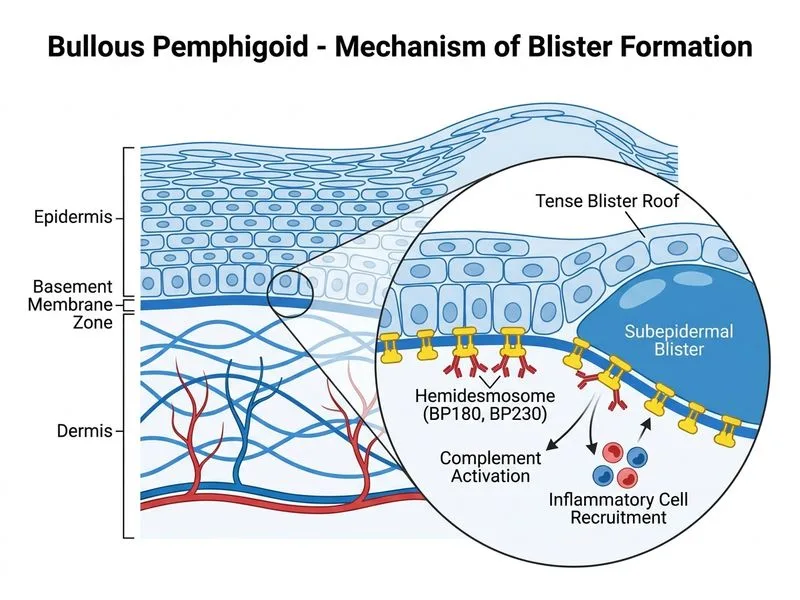 Bullous Pemphigoid diagram