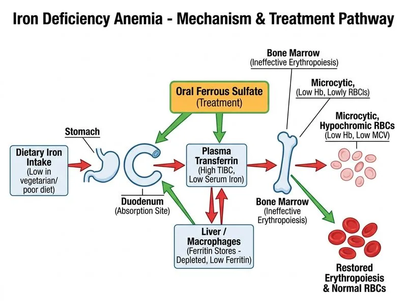 Iron Deficiency Anemia diagram