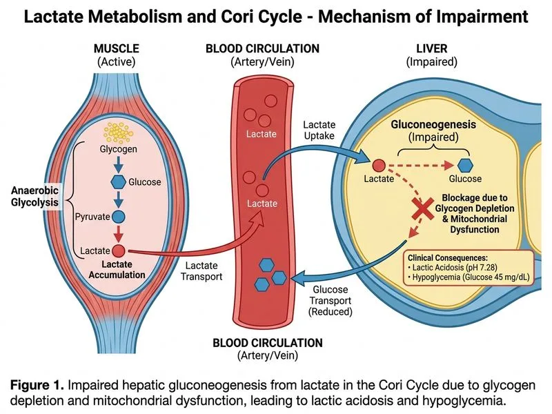 Lactate Metabolism and Cori Cycle diagram