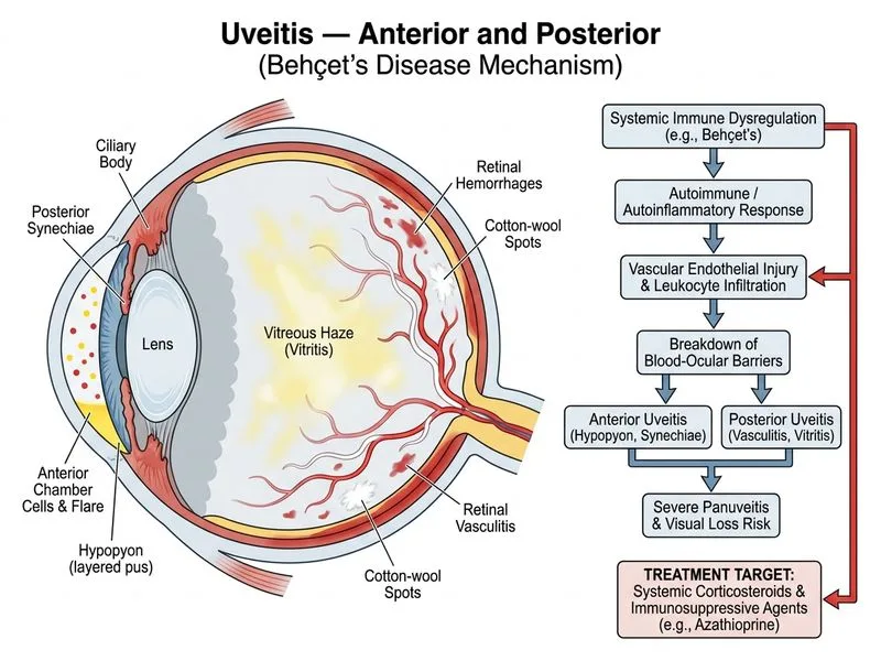 Uveitis — Anterior and Posterior diagram