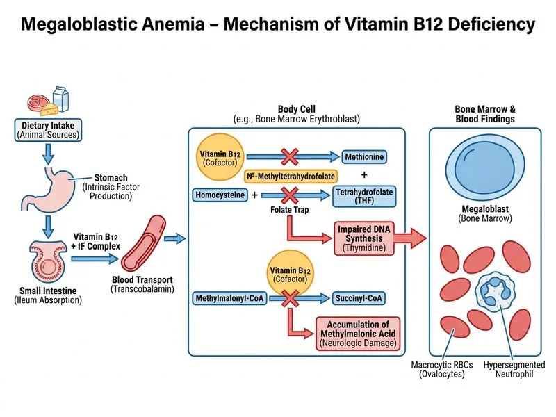 Megaloblastic Anemia diagram