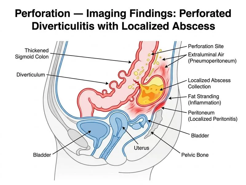 Perforation — Imaging Findings diagram