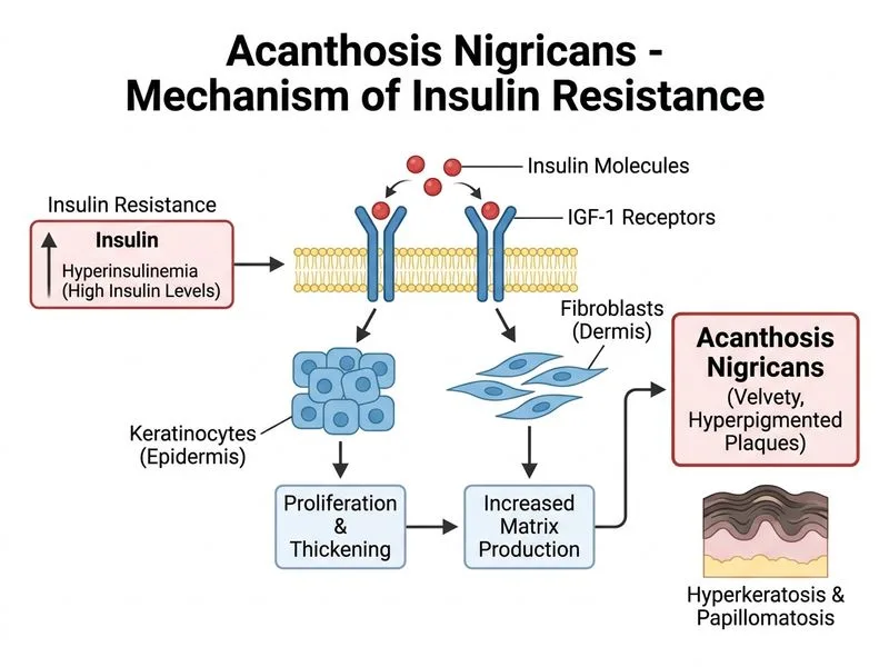 Acanthosis Nigricans diagram