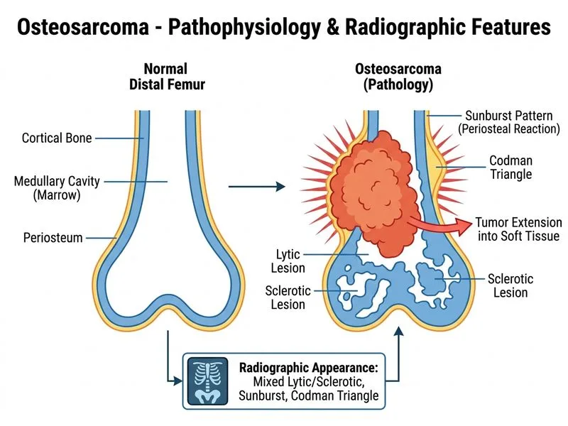 Osteosarcoma diagram