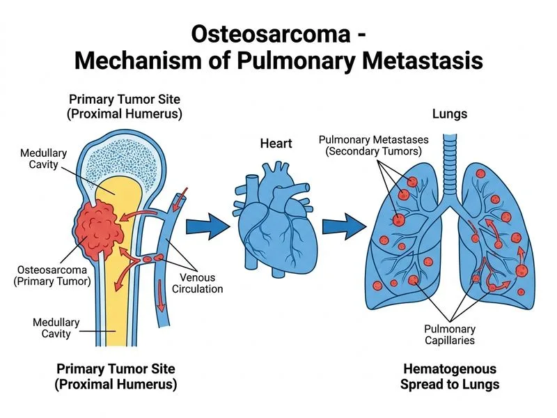 Osteosarcoma diagram
