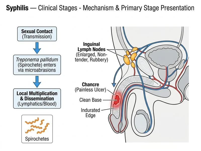 Syphilis — Clinical Stages diagram