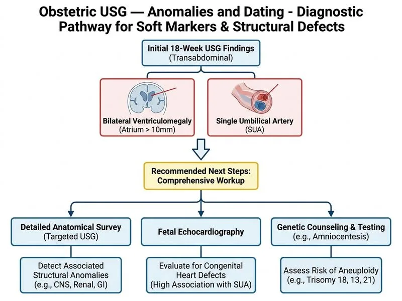 Obstetric USG — Anomalies and Dating diagram