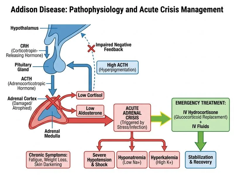Addison Disease diagram