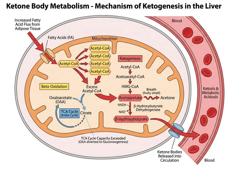 Ketone Body Metabolism diagram