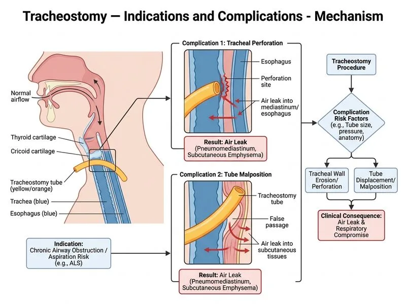 Tracheostomy — Indications and Complications diagram