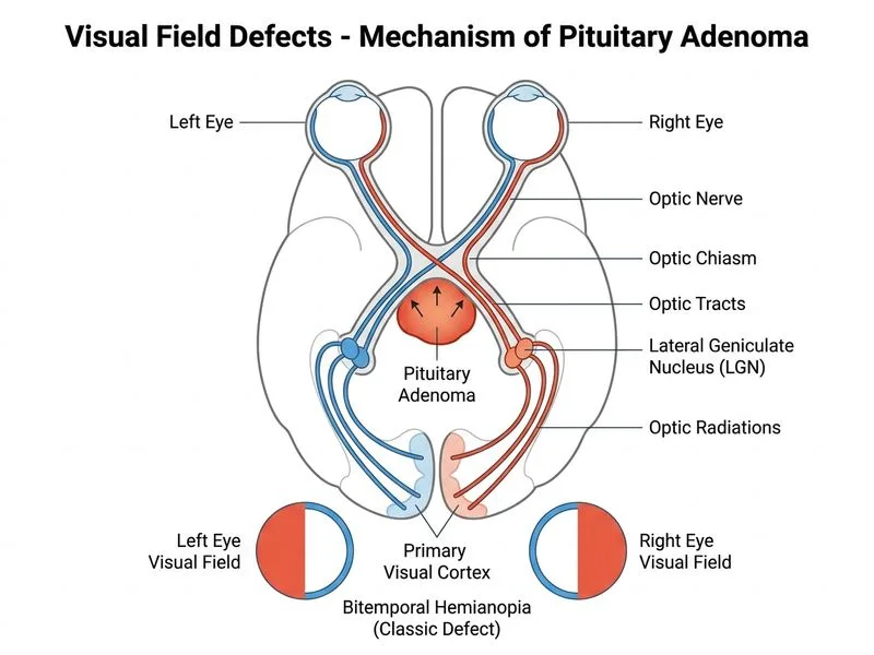 Visual Field Defects diagram