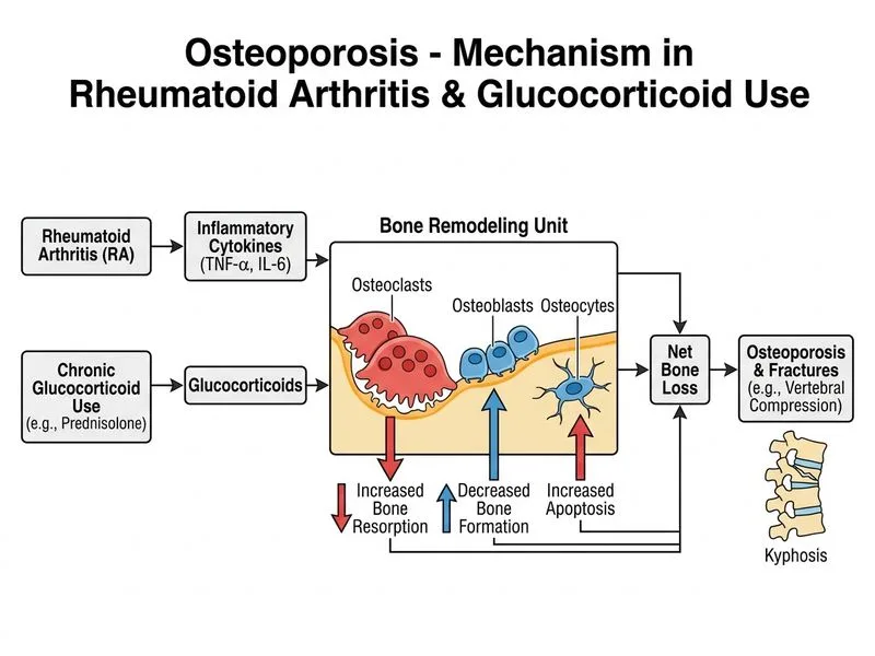 Osteoporosis diagram