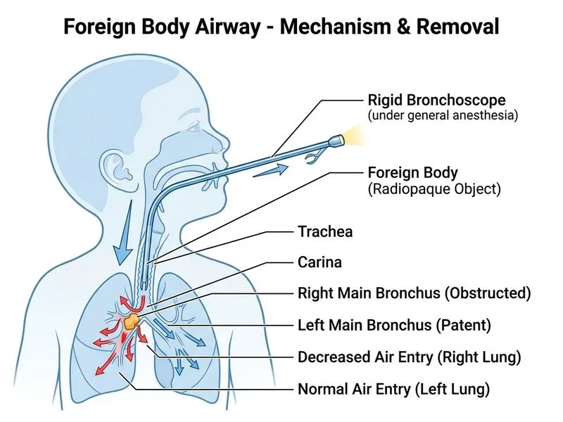 Foreign Body Airway diagram