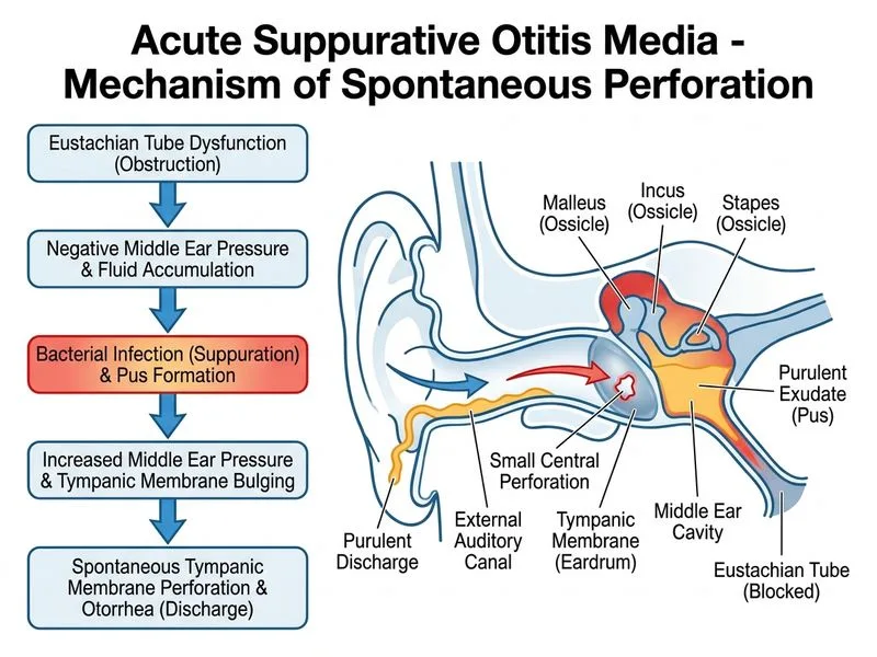 Acute Suppurative Otitis Media diagram