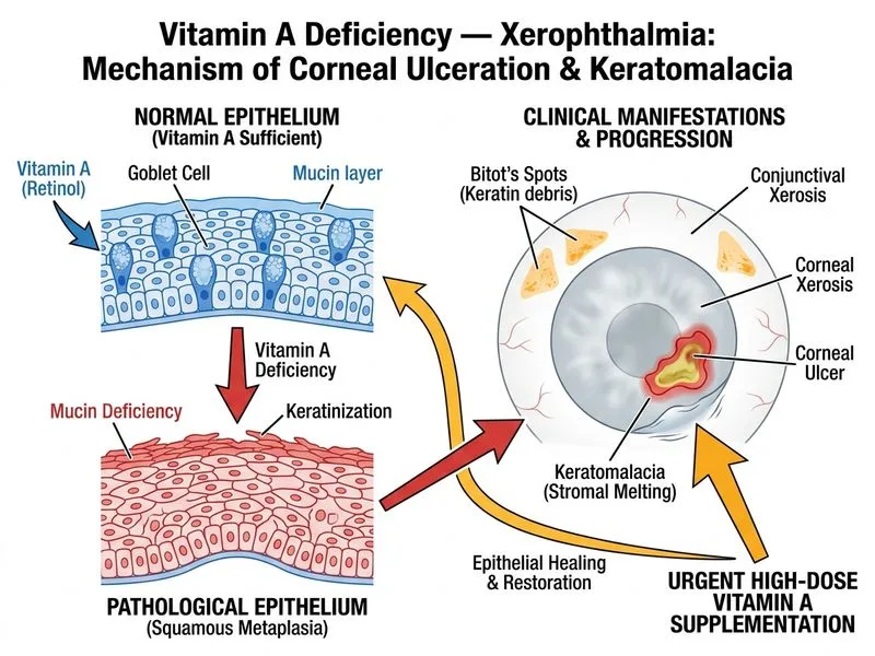 Vitamin A Deficiency — Xerophthalmia diagram