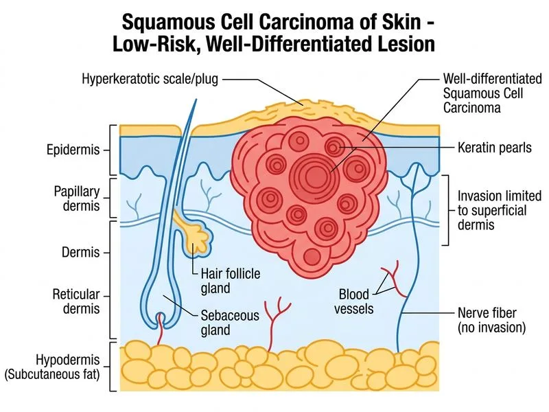 Squamous Cell Carcinoma of Skin diagram