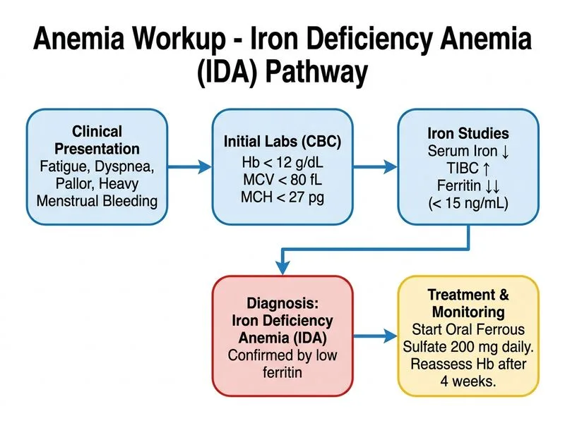 Anemia Workup diagram