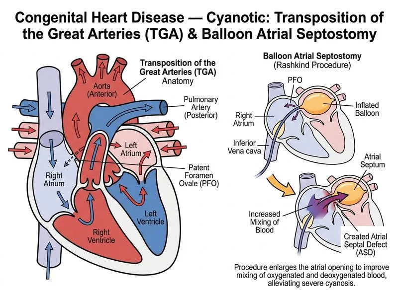Congenital Heart Disease — Cyanotic diagram