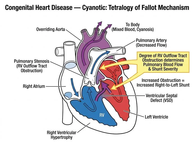 Congenital Heart Disease — Cyanotic diagram