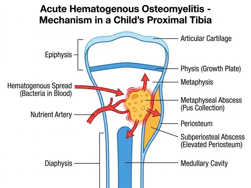 Osteomyelitis diagram