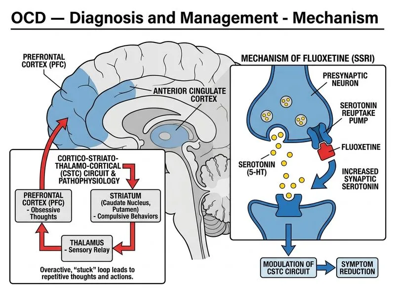 OCD — Diagnosis and Management diagram