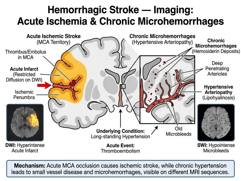 Hemorrhagic Stroke — Imaging diagram