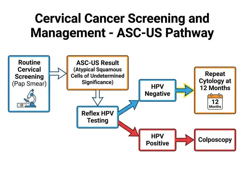 Cervical Cancer Screening and Management diagram