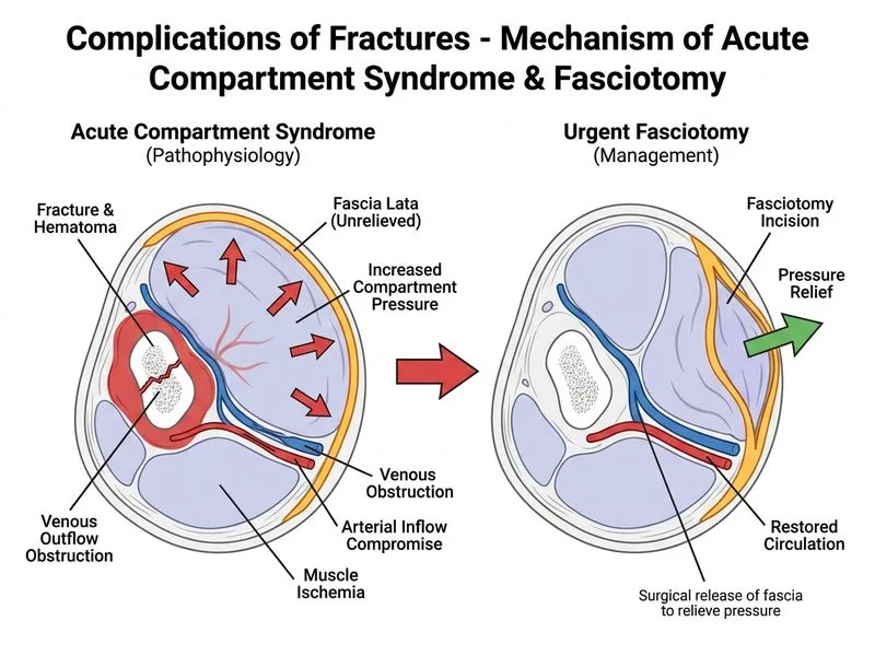 Complications of Fractures diagram
