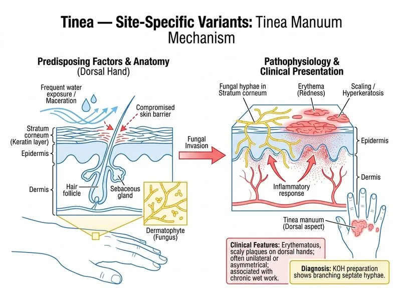 Tinea — Site-Specific Variants diagram