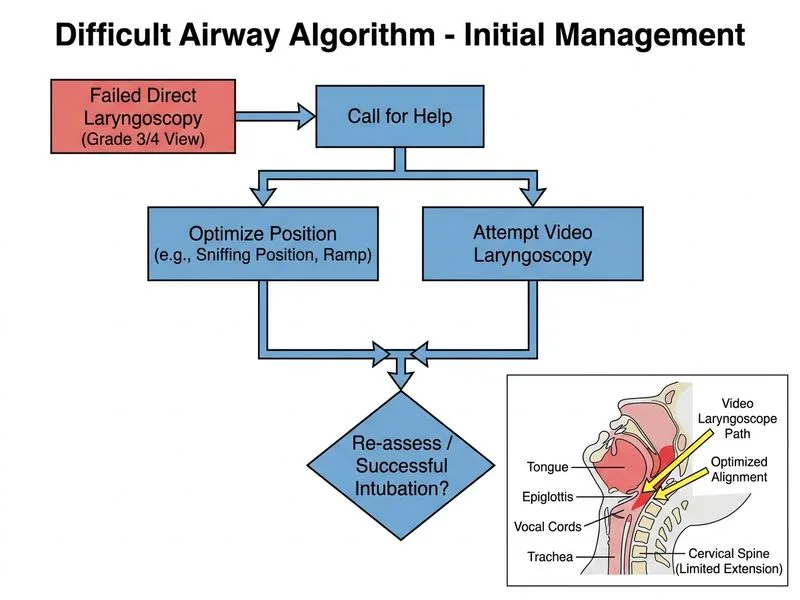 Difficult Airway Algorithm diagram