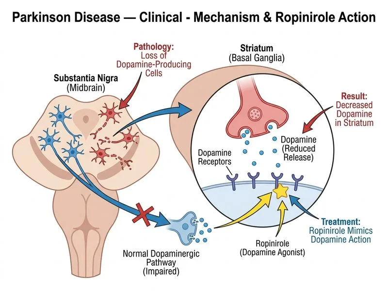 Parkinson Disease — Clinical diagram