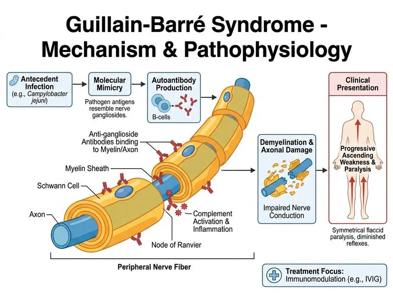 Guillain-Barré Syndrome diagram