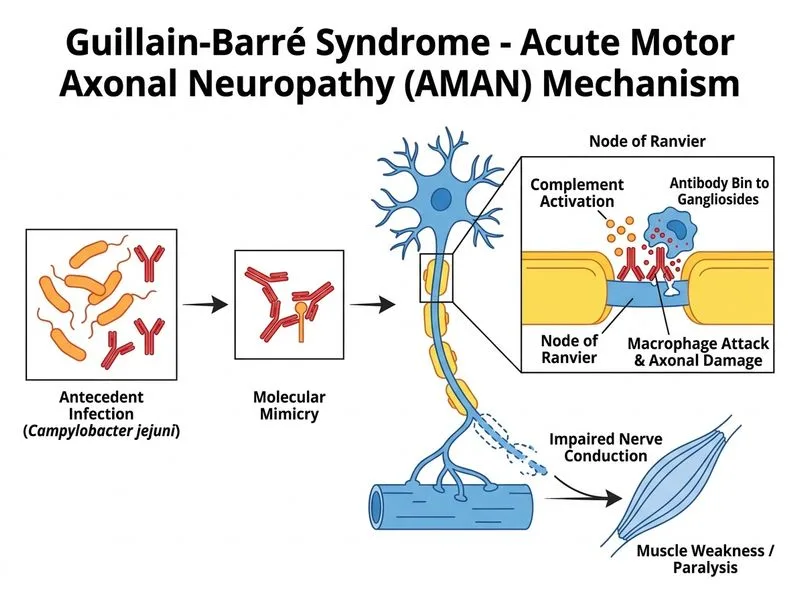 Guillain-Barré Syndrome diagram