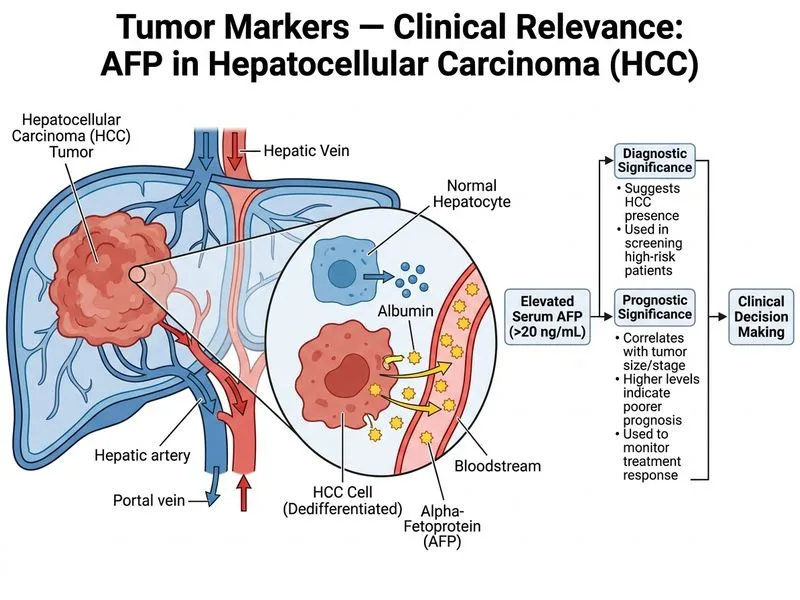 Tumor Markers — Clinical Relevance diagram