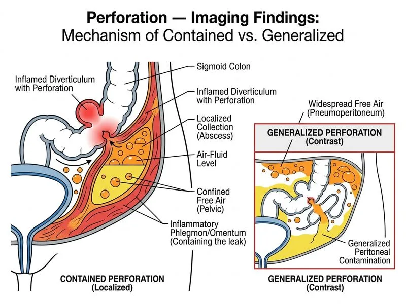 Perforation — Imaging Findings diagram