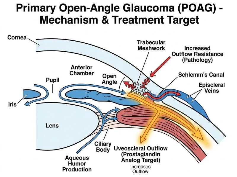 Primary Open-Angle Glaucoma diagram