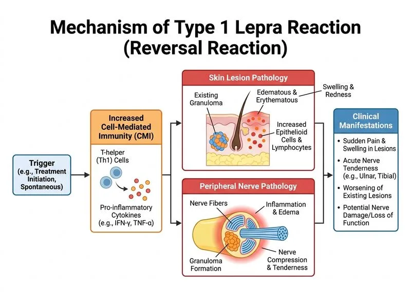 Lepra Reactions diagram