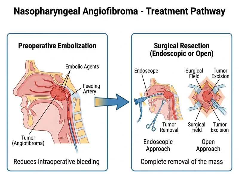 Nasopharyngeal Angiofibroma diagram