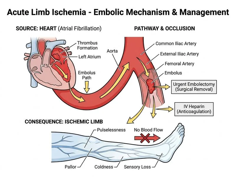 Acute Limb Ischemia diagram
