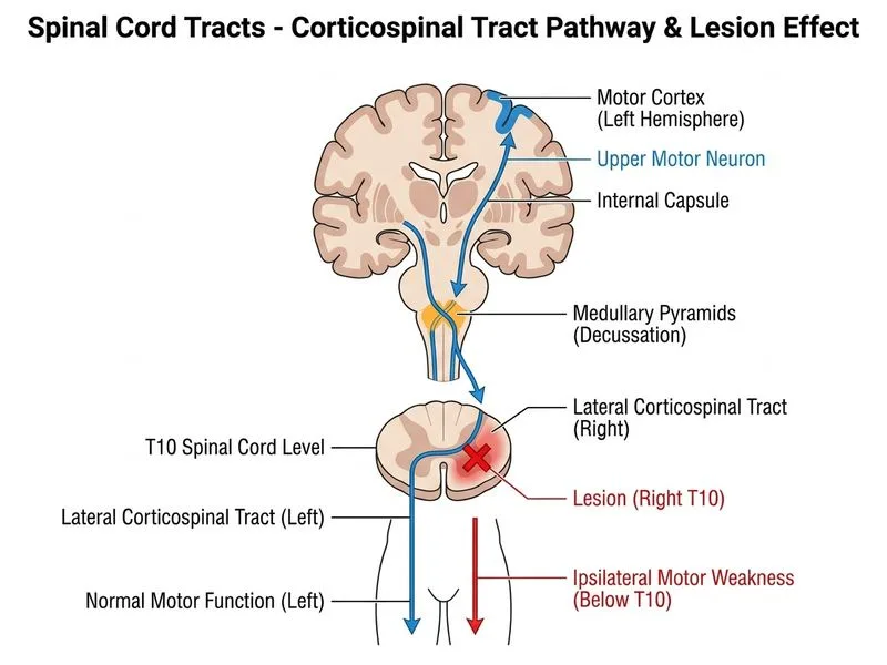 Spinal Cord Tracts diagram