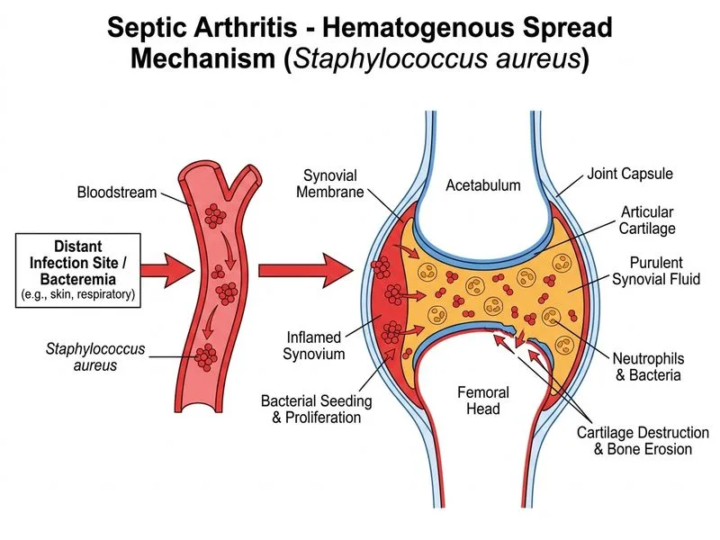 Septic Arthritis diagram