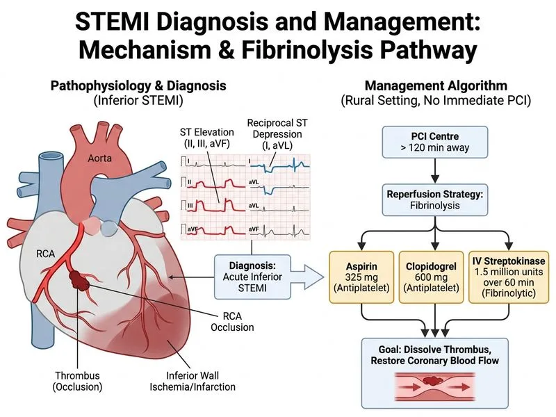 STEMI Diagnosis and Management diagram