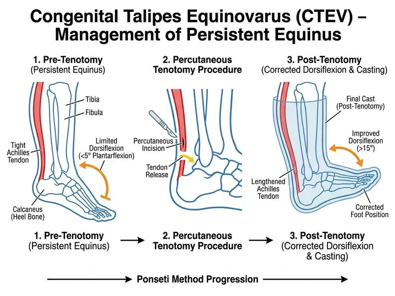 Congenital Talipes Equinovarus (CTEV) diagram