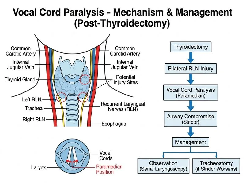 Vocal Cord Paralysis diagram