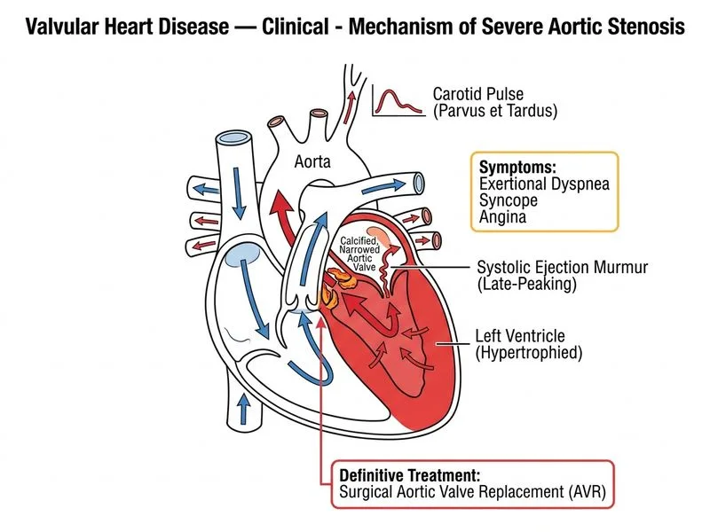 Valvular Heart Disease — Clinical diagram