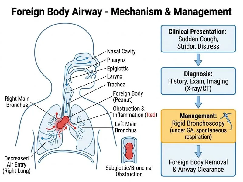Foreign Body Airway diagram