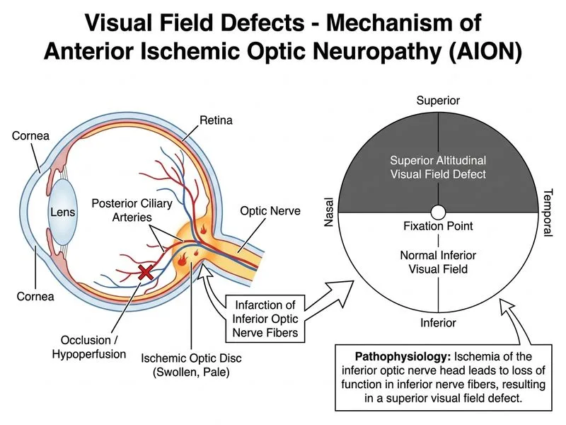 Visual Field Defects diagram