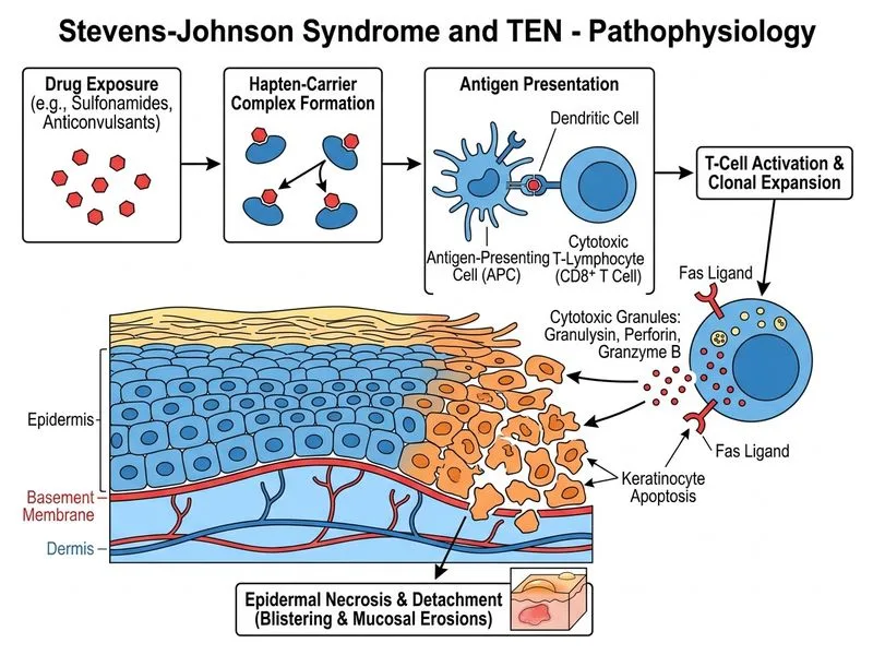 Stevens-Johnson Syndrome and TEN diagram
