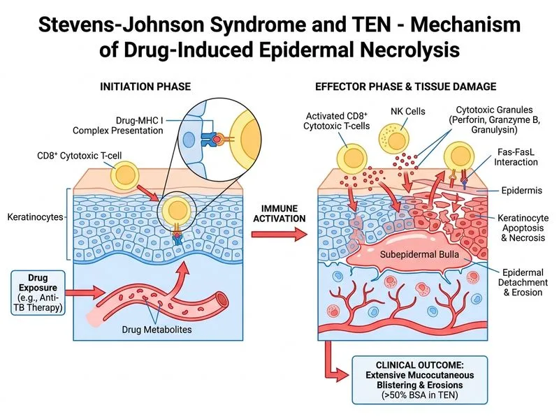 Stevens-Johnson Syndrome and TEN diagram