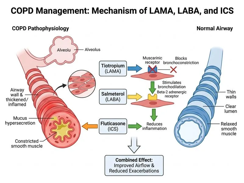 COPD Management diagram
